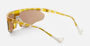 district vision ashima alpine moss Sportbrille in gelb mit braunen Gläsern