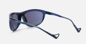 district vision Takeyoshi midnight dunkelblaue sportsonnenbrille mit blauen gläsern