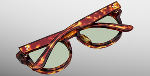 jacques marie mage dr.dream baltic ovale sonnenbrille in havana mit grünen gläsern