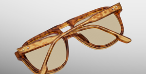 jacques marie mage leonard camel eckige sonnenbrille in havana mi leicht bronzefarbenen gläsern