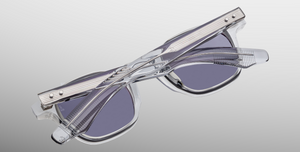 jacques marie mage zephirin 47 sulfur eckige sonnenbrille in grau mit grauen gläsern