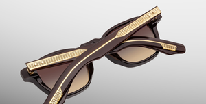 jacques marie mage zephirin ganache eckige sonnenbrille in braun braunen verlaufsgläser