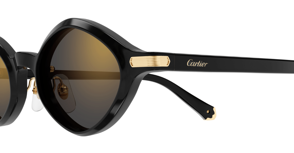 Cartier CT0540S 001 Luxury sunglasses - Made in France with black Cartier CT0540S 001 Luxury sunglasses - Made in France with black