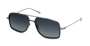 dita artoa.88x antique silver aviator sonnenbrille in silber und blau-grauen acetat mit dunkelblauen verlaufsgläser
