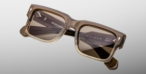 jacques marie mage hemmings lescot eckige sonnenbrille in braun mit braunen gläsern