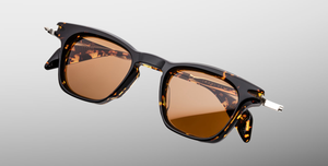jacques marie mage kenndey tokyo eckige sonnenbrille in havana mit braunen gläsern