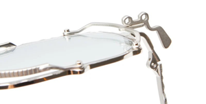 kuboraum Z71 SL eckige sonnenbrille in silber und matt silber mit grauen verpspiegelten gläsern