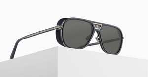 Matsuda M3023-V2 | Antique Silver - Matte Black