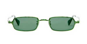 kuboraum z18 hamburger bahnhof hb, eckige sonnenbrille ijn metall mit grünen gläsern