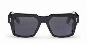 akoni pegasus two black eckige sonnenbrille in schwarz mit grauen gläsern