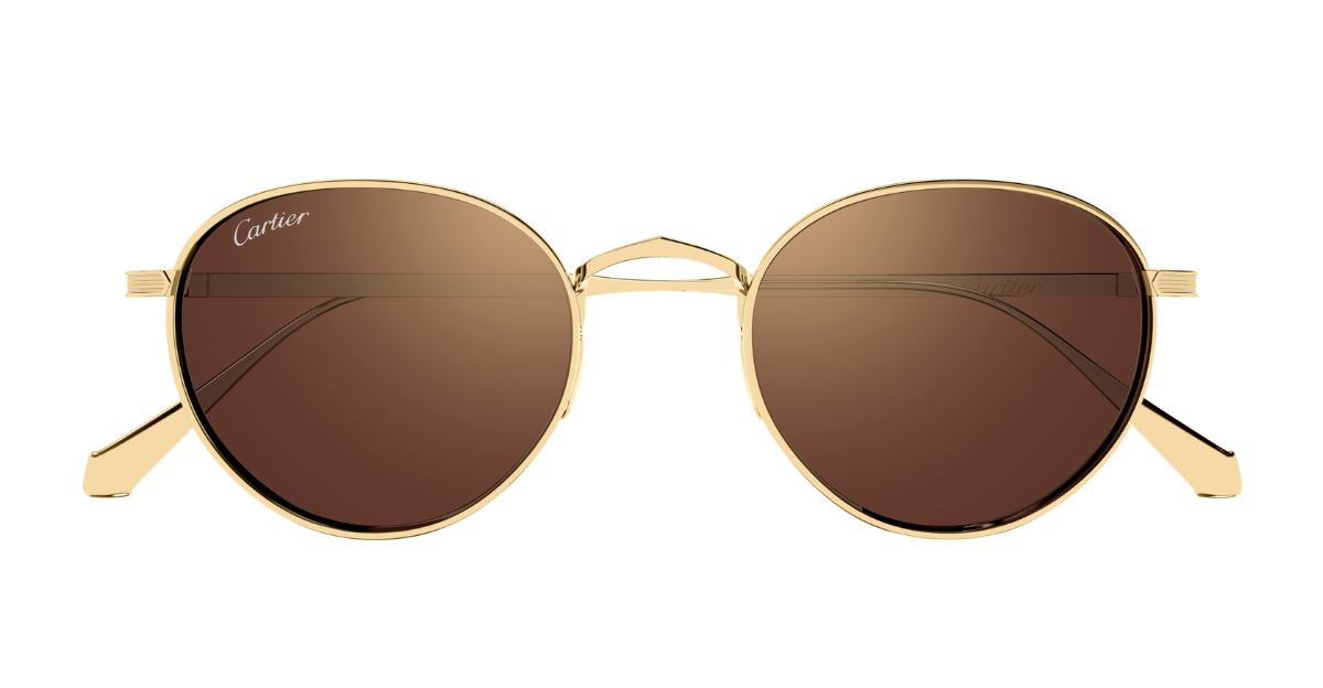 Cartier CT0626S | 007 Luxury sunglasses in gold with brown lenses