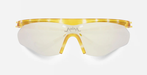 district vision ashima alpine moss Sportbrille in gelb mit braunen Gläsern
