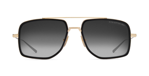 Dita artoa.88x white gold aviator sonnenbrille in gold und schwarz mit grauen gläsern