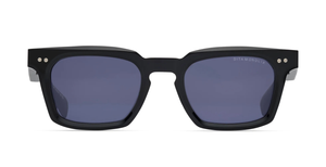 dita monolix black eckige sonnenbrille in schwarz mit blauen gläsern