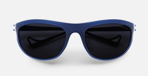 district vision Takeyoshi midnight dunkelblaue sportsonnenbrille mit blauen gläsern