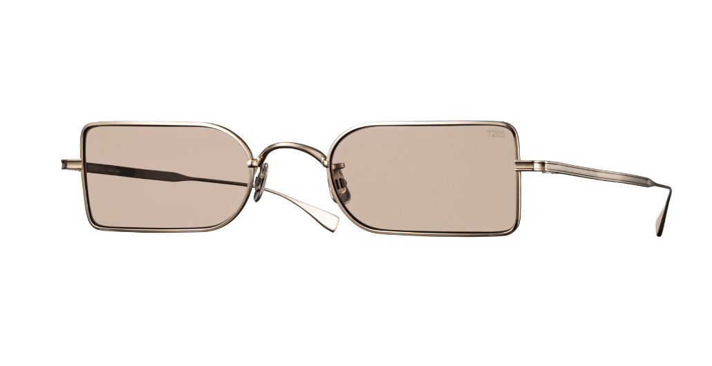 Eyevan 798 | 902 luxury sunglasses with gold frame and brown