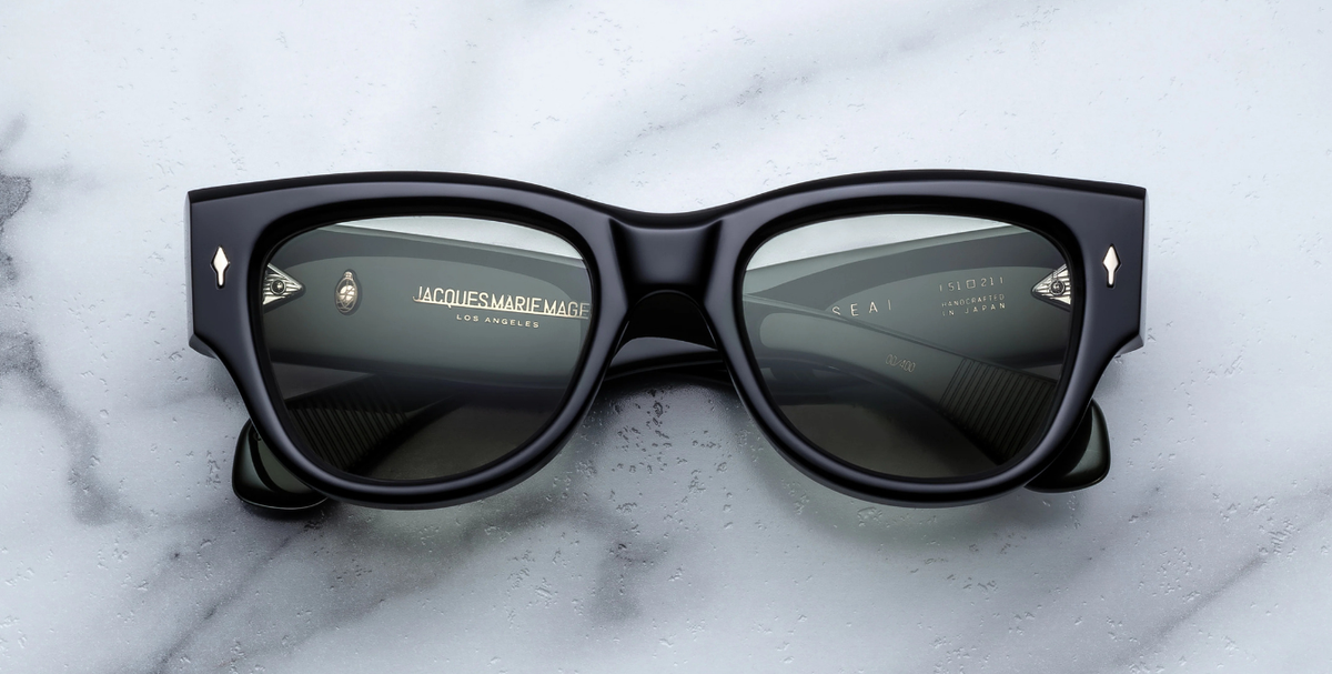 Jacques Marie Mage Chelsea Cobra Sunglasses in Black - limited