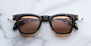 jacques marie mage kenndey tokyo eckige sonnenbrille in havana mit braunen gläsern