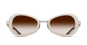 Matsuda 10616H | Milk White - Palladium White