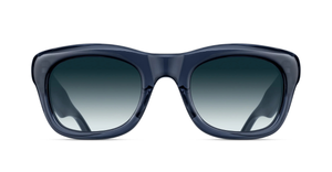 matsuda m1042 dark navy crystal eckige sonnenbrille in blaue mit blauen verlaufsgläsern