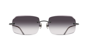 Matsuda M 5004 matte black, eckige Sonnenbrille in matt schwarz mit grauen verlaufsgläsern