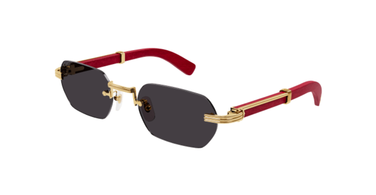 Cartier glasses mens gold sale