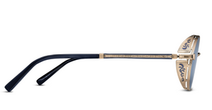 Matsuda M3137 | Brushed Gold - Navy