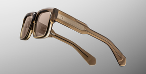 jacques marie mage hemmings lescot eckige sonnenbrille in braun mit braunen gläsern