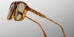 jacques marie mage leonard camel eckige sonnenbrille in havana mi leicht bronzefarbenen gläsern