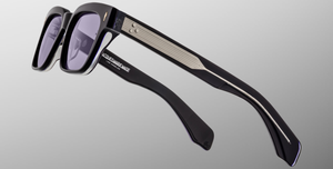 jacques marie mage molino hudson eckige sonnenbrille in blau mit blauen gläsern