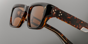 jacques marie mage walker havana 6 eckige sonnenbrille in braun mit braunen gläsern