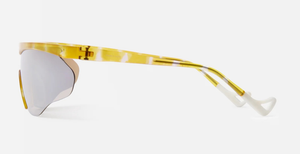 district vision ashima alpine moss Sportbrille in gelb mit braunen Gläsern