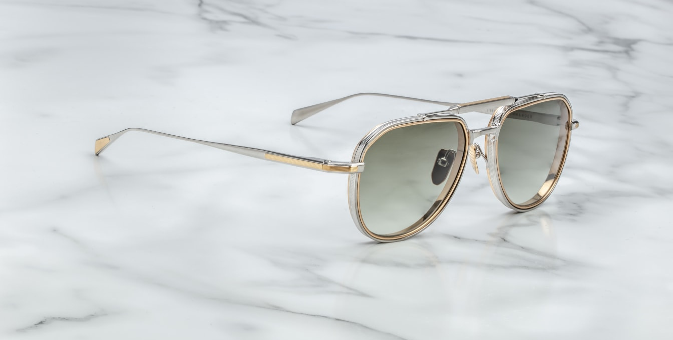 Jacques Marie Mage Commander Silver luxury sunglasses - handmade Jacques Marie Mage Commander Silver luxury sunglasses - handmade