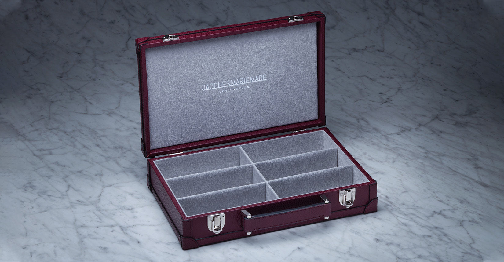 Jacques Marie Mage | Custom Eyewear Briefcase | Burgundy – Leidmann