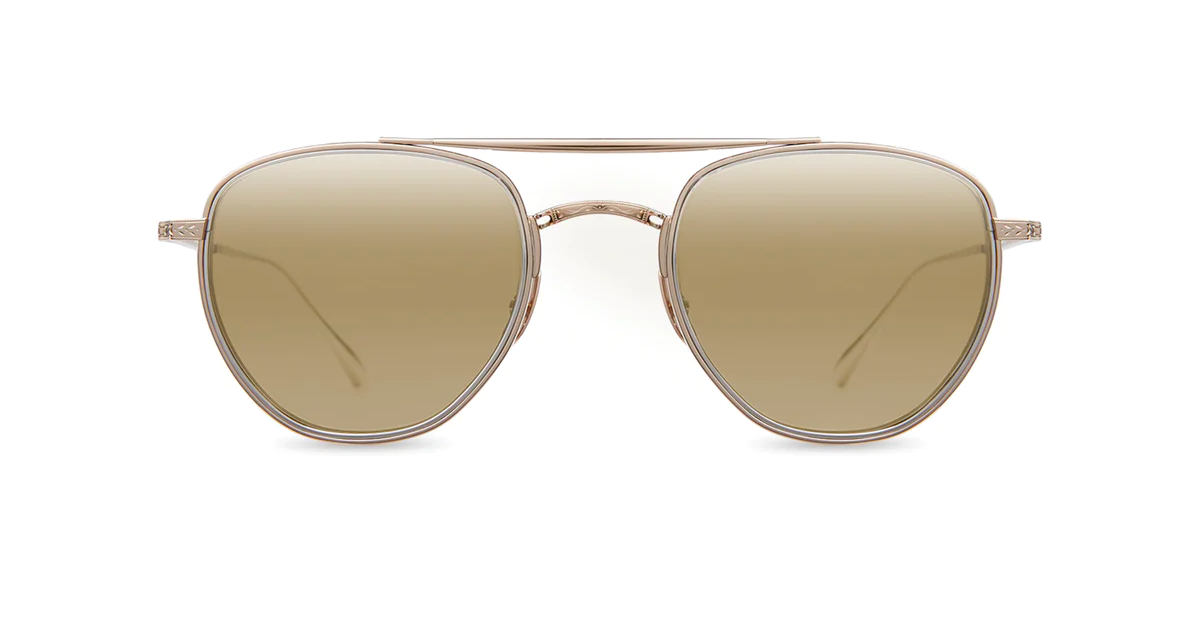 Garrett Leight | Mr. Leight Roku II White Gold