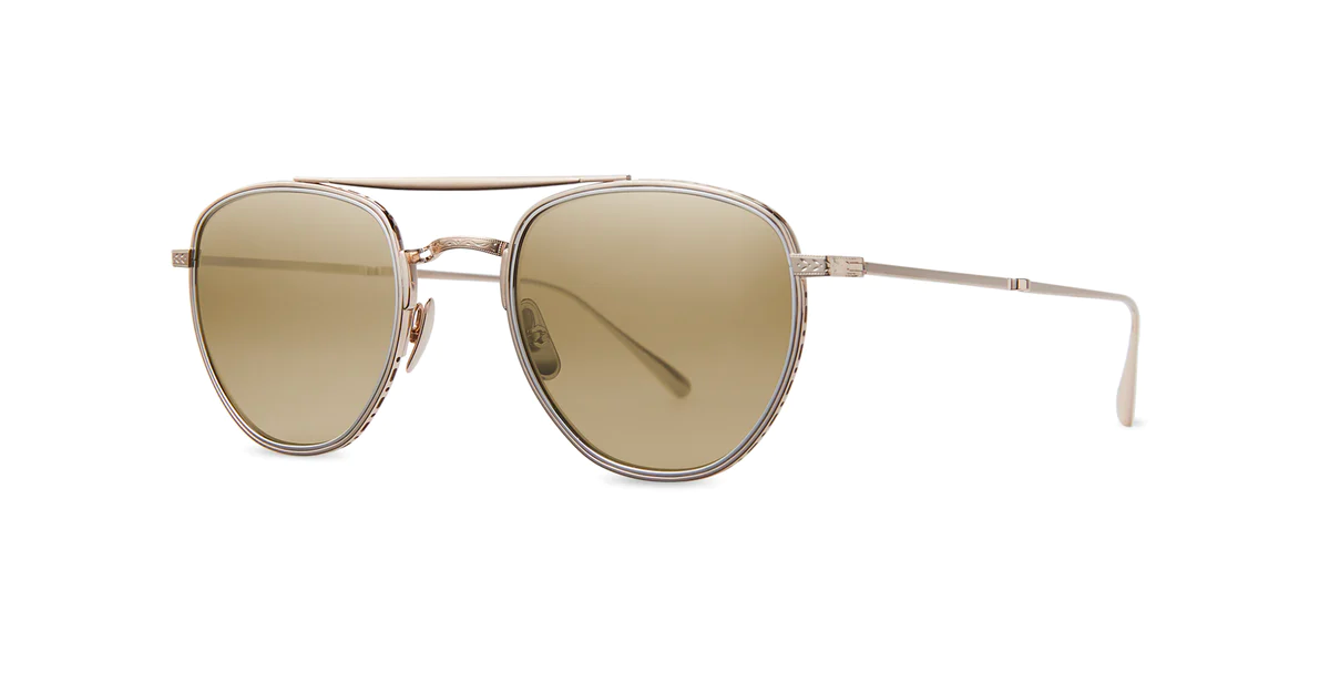 Garrett Leight | Mr. Leight Roku II White Gold