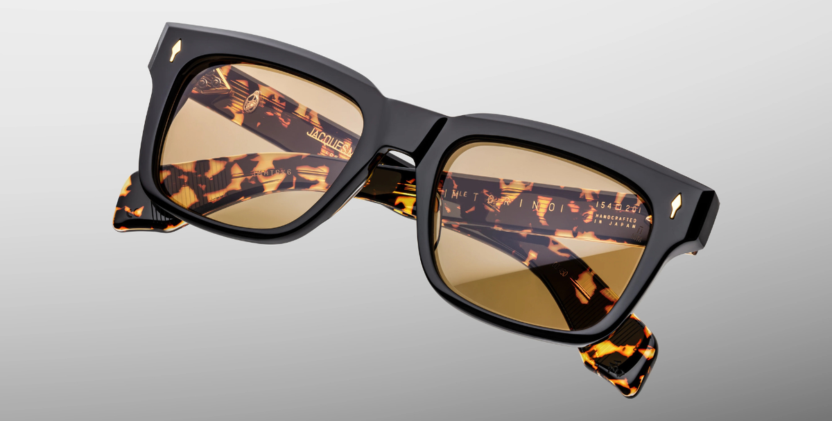 Eckige Jacques Marie Mage Torino Lescot - Luxussonnenbrille, handgemacht in Japan