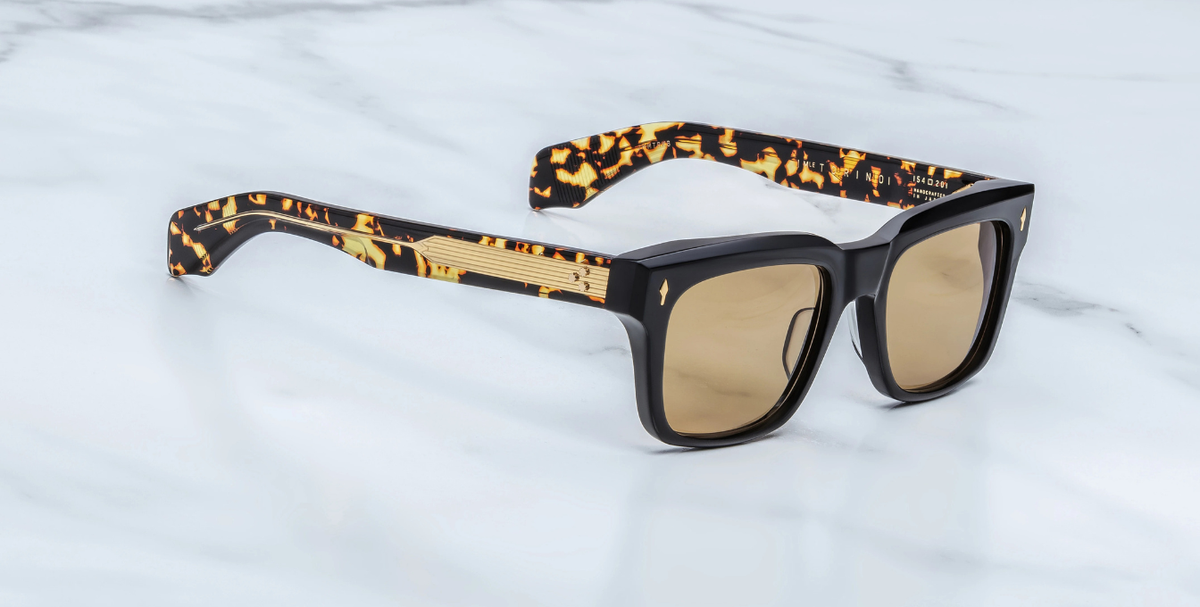 Eckige Jacques Marie Mage Torino Lescot - Luxussonnenbrille, handgemacht in Japan