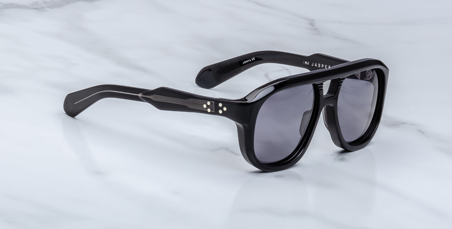 Jacques Marie Mage Jasper Raven Sunglasses in Black - limited