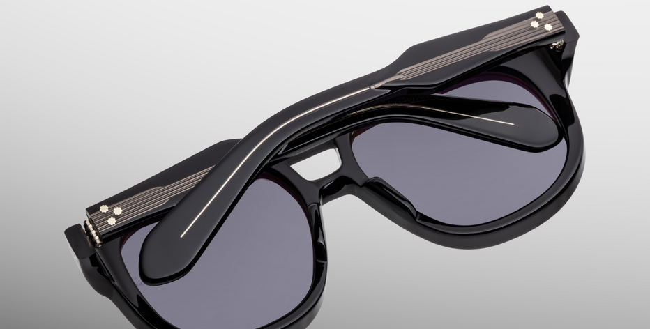 Jacques Marie Mage Jasper Raven Sunglasses in Black - limited
