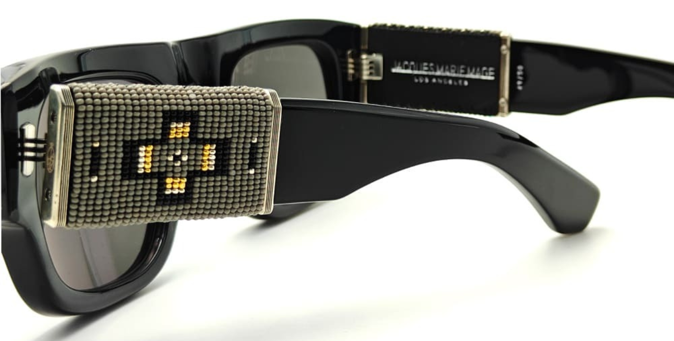 Jacques Marie Mage Thundercloud | Hematite | In-Store only schwarze Luxussonnenbrille mit schwarzen Gläsern