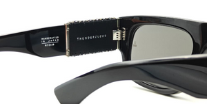 Jacques Marie Mage Thundercloud | Hematite | In-Store only schwarze Luxussonnenbrille mit schwarzen Gläsern