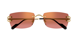 Cartier CT0550S | 005 Luxussonnenbrille in Gold mit roten Gläsern
