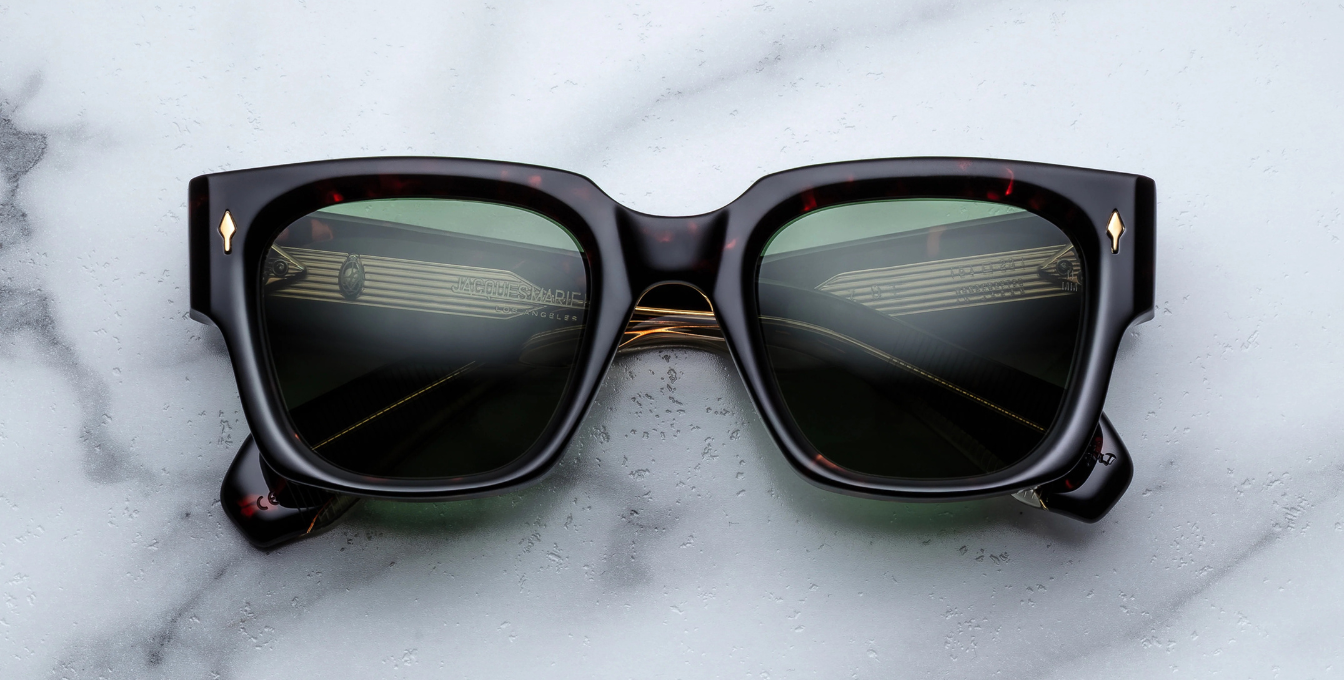 JMM Enzo Venom Luxussonnenbrille in Schwarz und grünen Gläsern in limitierter Auflage