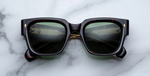 JMM Enzo Venom Luxussonnenbrille in Schwarz und grünen Gläsern in limitierter Auflage