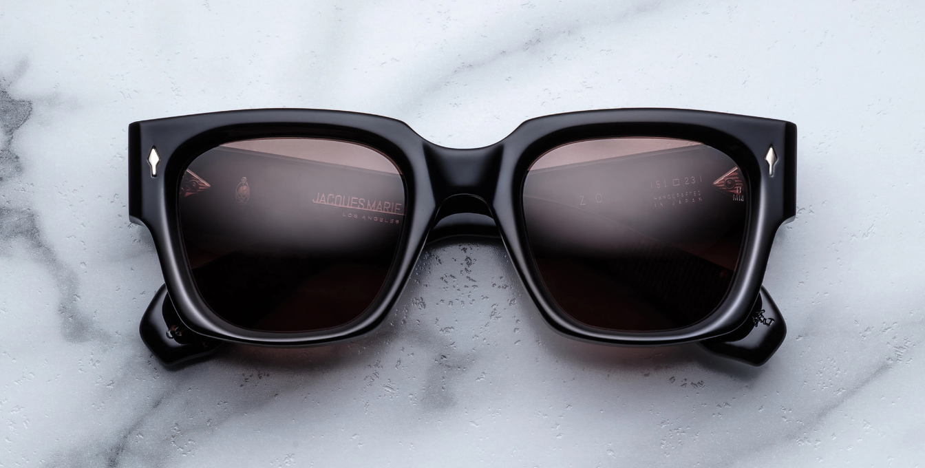 JMM Enzo Willow Luxussonnenbrille in Schwarz und braunen Gläsern in limitierter Auflage