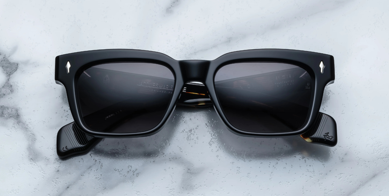 Jacques Marie Mage Molino Noir 11 Luxussonnenbrille mit schwarzem Rahmen und schwarzen Gläsern