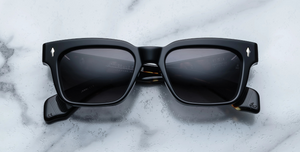 Jacques Marie Mage Molino Noir 11 Luxussonnenbrille mit schwarzem Rahmen und schwarzen Gläsern