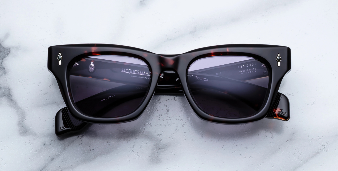 Jacques Marie Mage Dealan Rayon Sonnenbrille in Havana - limitierte, handgefertigte Luxusbrille 