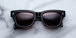 JMM Dealan 53 Willow - Luxussonnenbrille in Schwarz in Braun in limitierter Auflage, handgefertigt in Japan